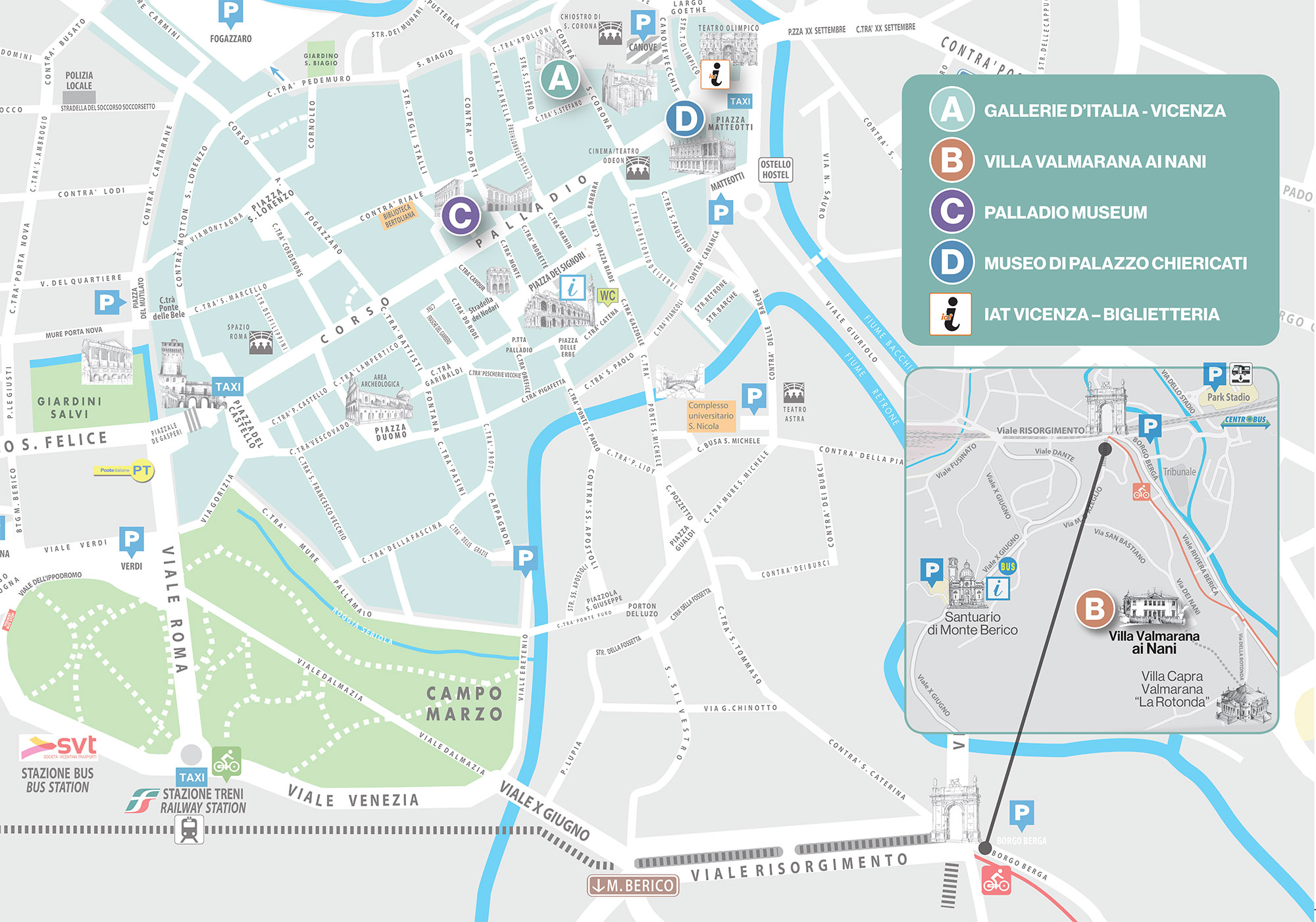 Mappa delle Sedi Vicenza